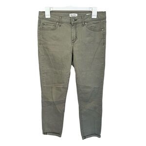 Jessica Simpson Olive Green Rolled Crop Skinny Ankle Jeans Size 6/28